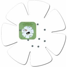 Magnetic board flower shape in white SHAPE UP