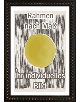 Walther Holz-Barockrahmen Elche schwarz 42x59,4 cm Klarglas
