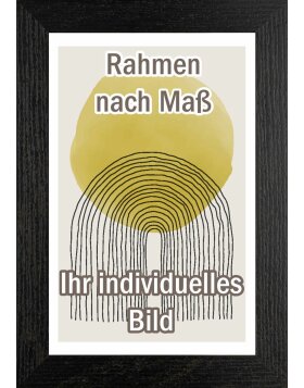 Walther Holzrahmen Cordoba Eichenstruktur schwarz 50x100 cm Klarglas