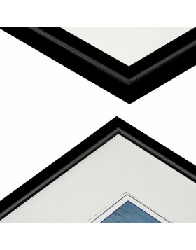 plastic frame Napoli 13x18 cm black