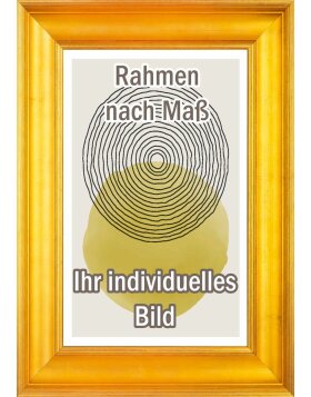 Walther Holzrahmen Vigo 10x10 cm gold mit Silberkante Klarglas