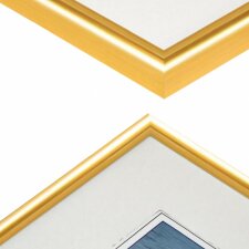 plastic frame Napoli 18x24 cm gold