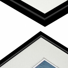plastic frame Napoli 21x30 cm black