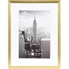 Cadre photo Manhattan aluminium 15x20 cm en or