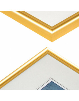 plastic frame Napoli 24x30 cm gold