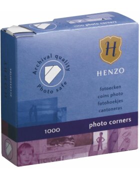 Henzo photo corners 1000 photo corners in cardboard...