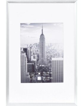 Cadre photo aluminium Manhattan 20x30 cm argenté