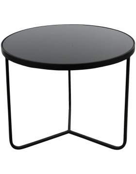 Clayre & Eef 50529M Table dappoint noire Ø 60x45 cm