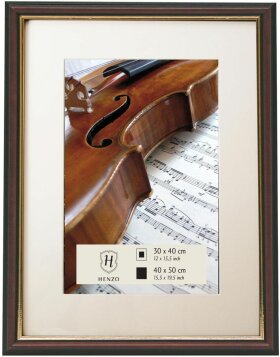Wood picture frame Verona 18x24 cm red