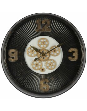 Clayre &amp; Eef 5kl0205 Wall clock black &oslash; 60x11 cm