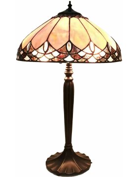 Clayre &amp; Eef 5ll-6173 Tiffany Table Lamp Beige ,Brown...