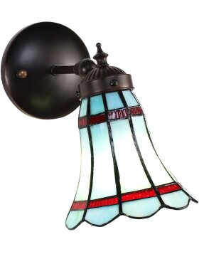 Clayre &amp; Eef 5LL-6206 Lampada da parete Tiffany Blu,...
