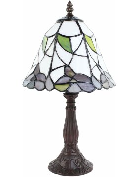 Clayre & Eef Tiffany table lamp Green, Brown, Beige ø 20x34 cm E14-max 1x25W