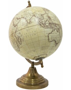 Clayre & Eef 64904 Globe Deco Beige ,Brown 22x22x33 cm