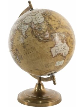 Clayre en Eef 64905 Globe Deco Geel, Bruin 22x22x30 cm