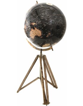 Clayre & Eef 64934 Globe Deco Black, Brown 31x31x67 cm