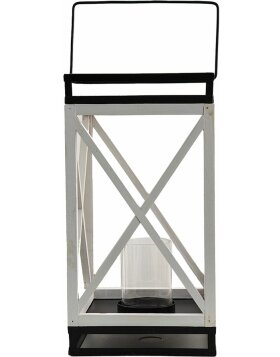 Clayre &amp; Eef 64959 Lantern White, Black 20x20x38 cm