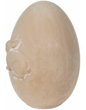 Clayre & Eef 6CE1486 Deco Egg Beige, Brown 18x17x25 cm