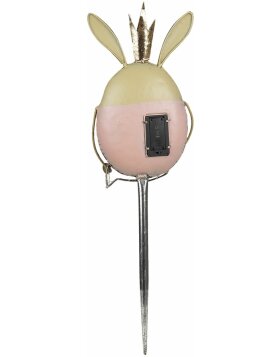 Clayre & Eef 6y4721 Garden plug rabbit pink, beige 17x8x59 cm