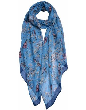 Clayre &amp; Eef jzsc0654bl scarf ladies pattern blue...