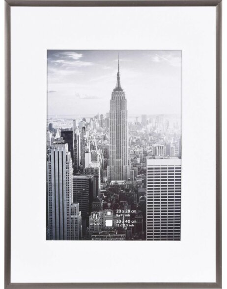 Manhattan alu frame 30x40 cm steel