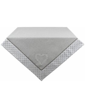 Clayre & Eef lyh01 Tablecloth Square Gray 100x100 cm