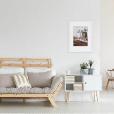 30x40 Jardin wooden frame in white