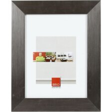 Flat wooden frame 24x30 cm dark gray