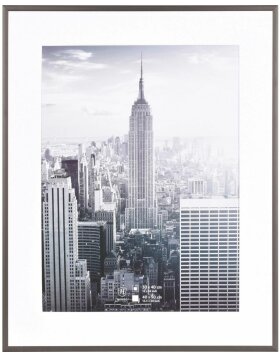 Manhattan cadre alu 40x50 cm gris fonc&eacute;