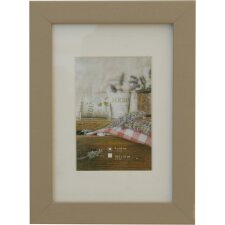 JARDIN Cadre photo en bois 40x50 cm gris