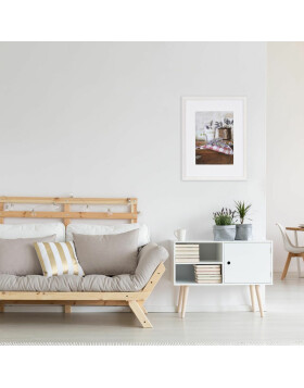 40x60 cm Holz Bilderrahmen JARDIN in weiß