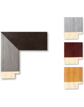 Flat wooden frame 40x50 cm dark gray