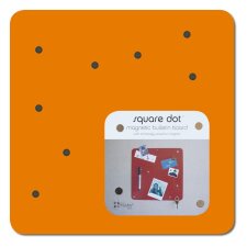 Tableau magnétique orange SQUARE DOT 23 cm