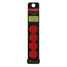 SNAP COLOR strong magnets pack of 4 red