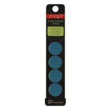Pack of 4 SNAP COLOR strong sky blue magnets