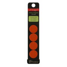 Magnets SNAP COLOR strong pack of 4 in orange