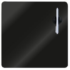 Szklana tablica magnetyczna DRY ERASE 38 x 38 cm w kolorze czarnym