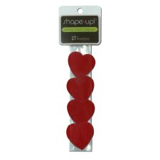 Magneti cuore SHAPE UP 4 pezzi in rosso