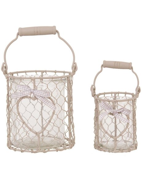 ADEA Set of 2 iron baskets