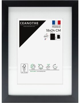 Ceanothe Picture Frame Milan black 13x18 cm with...