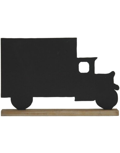 auto vrachtwagen krijtbord zwart
