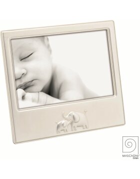 Mascagni A1608 Baby Portretlijst Olifant 10x15 cm zilver