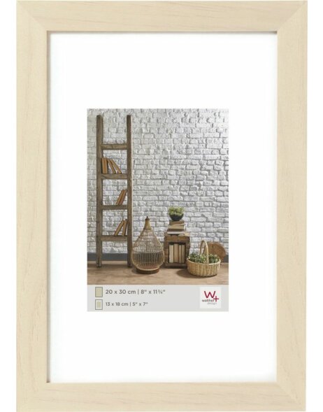 wooden photo frame NATURA 15x20 cm - birch