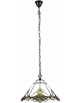 Clayre & Eef 5LL-6184 Hanging Lamp Tiffany Ø 31x107 cm E27-max 1x60W