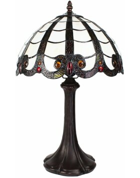 Clayre & Eef 5LL-6239 Table Lamp Tiffany Ø 31x43 cm E27-max 1x60W Brown - Beige