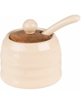Clayre &amp; Eef 6CE1488 Pot with Spoon &Oslash; 8x6 cm...