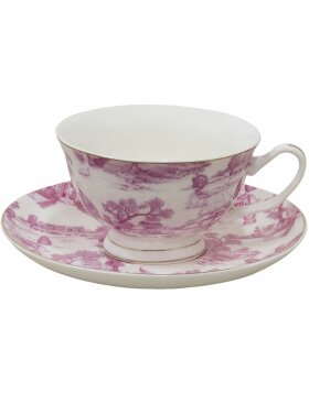 Clayre &amp; Eef Coffee Cup and Saucer 12x10x6 cm -...