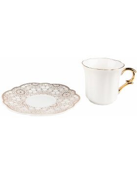 Clayre &amp; Eef 6CEKS0003 Coffee Cup and Saucer &Oslash;...