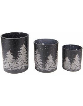 Clayre &amp; Eef 6GL4104 Tealight holder (3 pieces)...