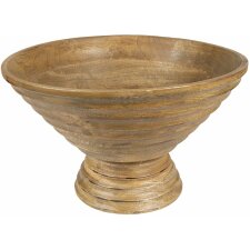 Clayre & Eef 6H2249 Decorative Bowl Ø 30x20 cm Brown Wood Decorative Bowl